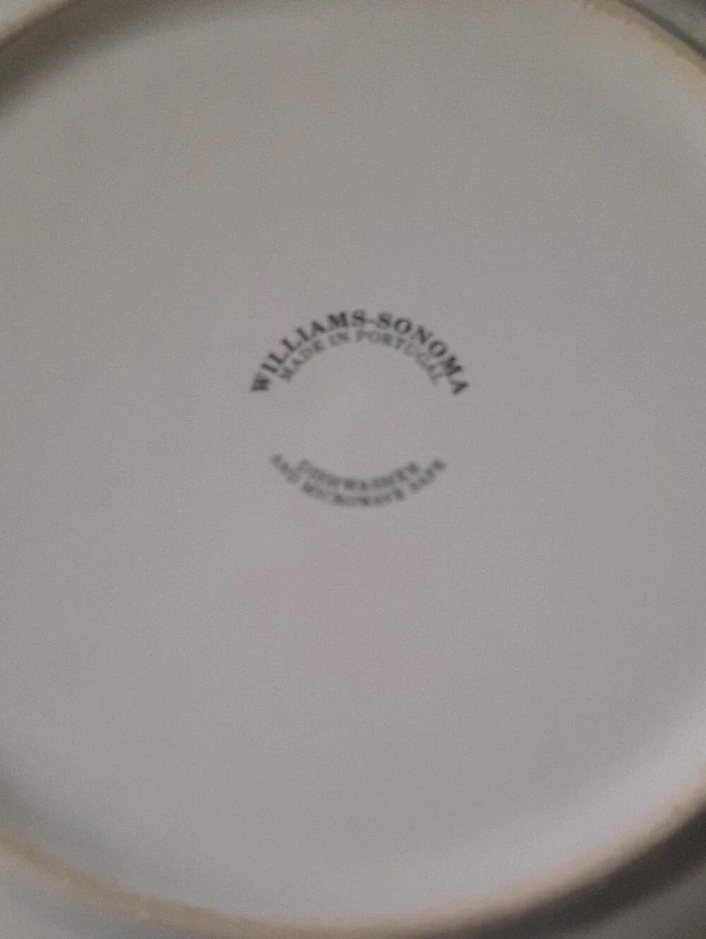 Vintage Williams Sonoma Culinary Herb Cayenne Bowl with White Base and Black Rim